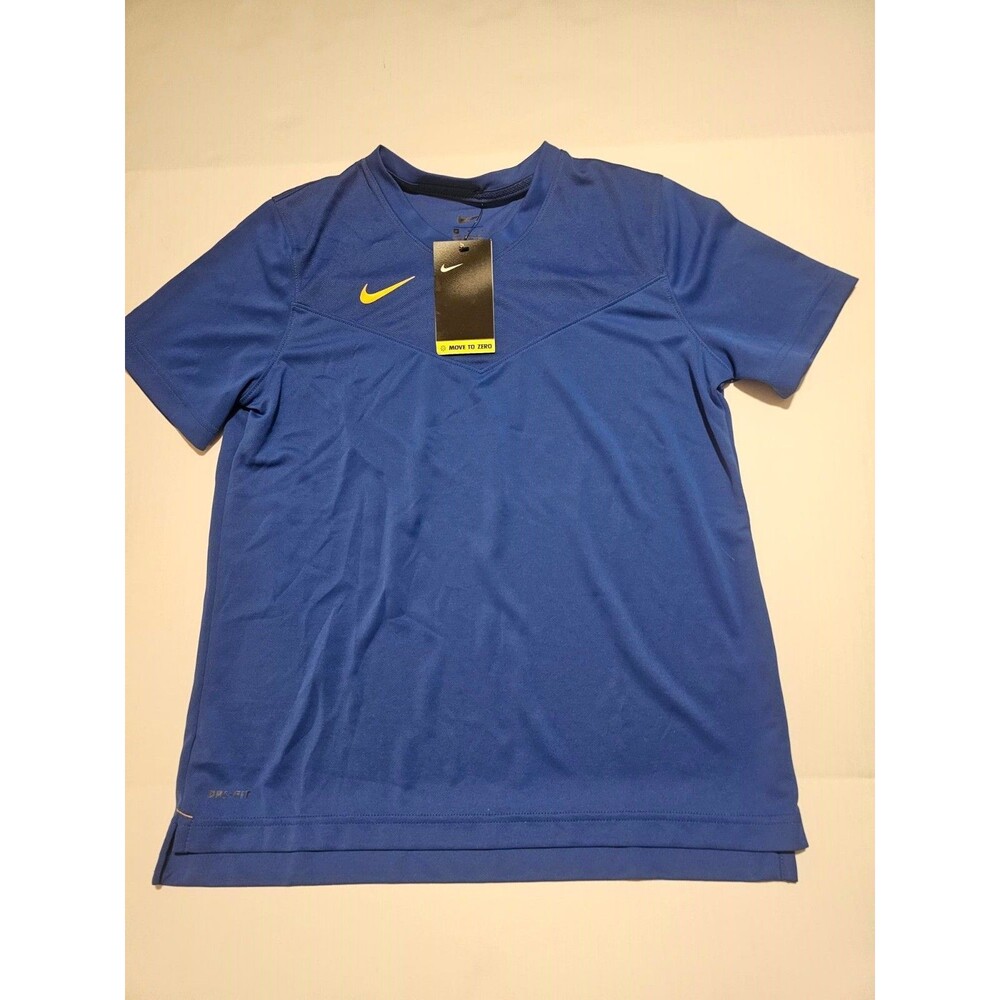 Nike Coaches Dri-FIT UV Football Shirt Mens M Game Royal Blue CW3542-498 NWT